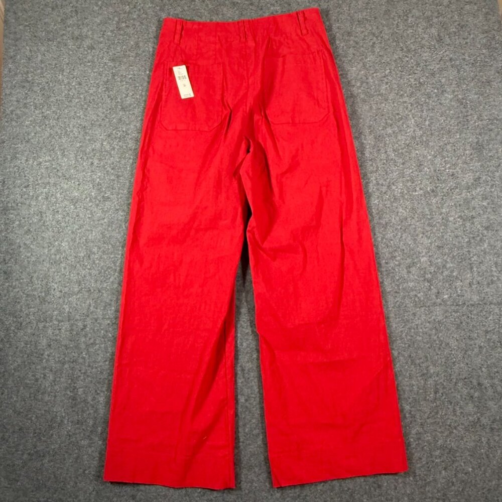 Maeve Wide Leg Pants in Vibrant Red - Picture 2 of 11